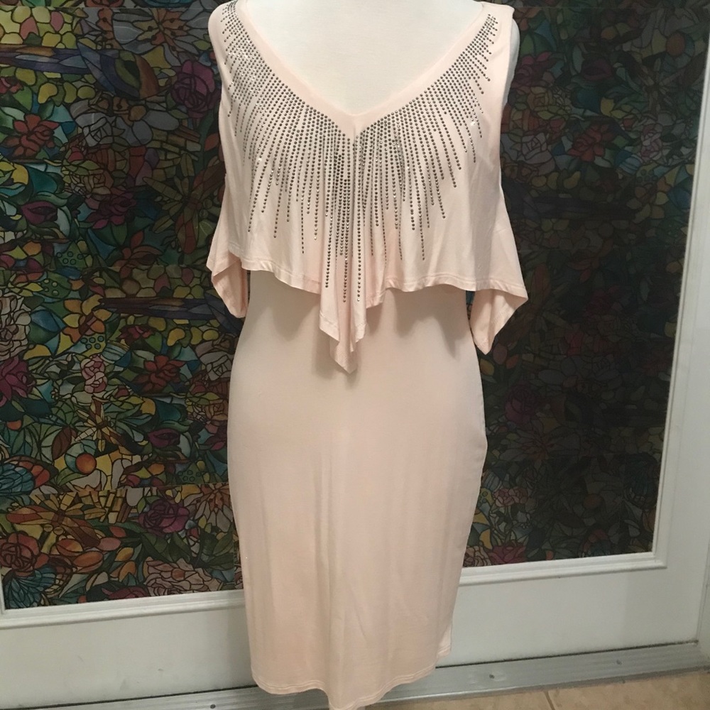 Light pink lapa del body on dress xl